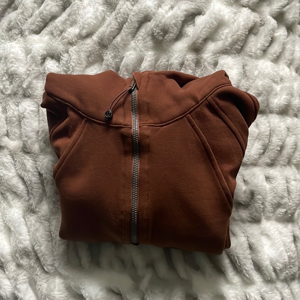 COPY - Lululemon Scuba Oversized 1/2 Zip - Roasted Brown